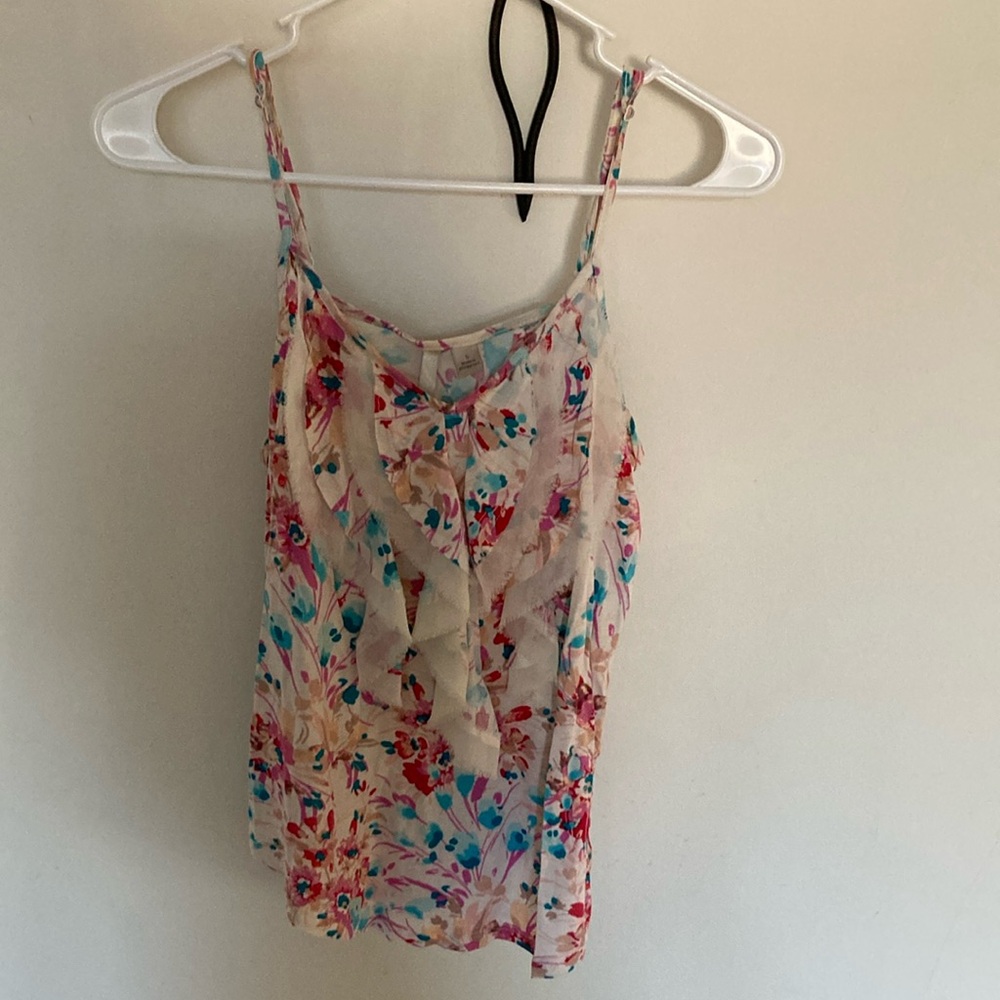LC Lauren Conrad Floral Sleeveless Top